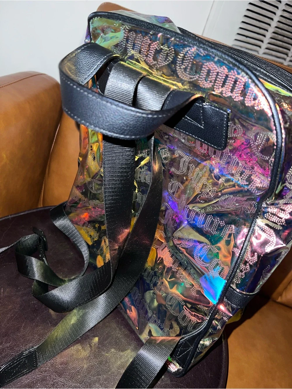 Juicy Couture iridescent backpack